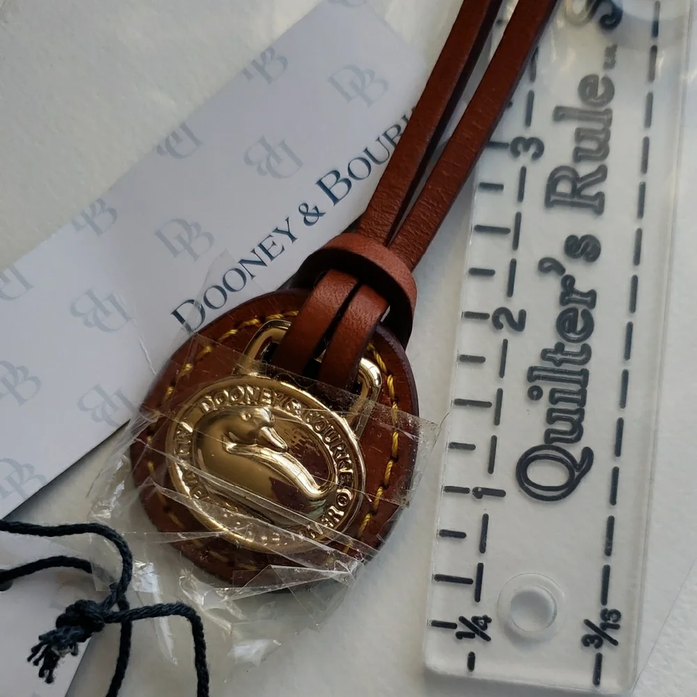 Dooney & Bourke Brown Leather Bag Accessory N O S